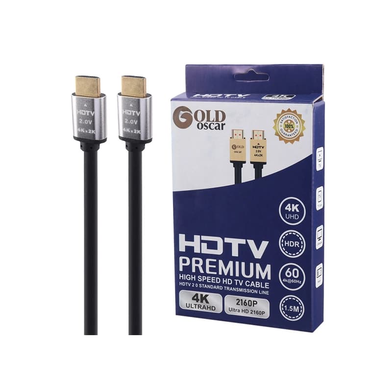 کابل OSCAR HDMI 4K 19+1 1/5M سرفلزی
