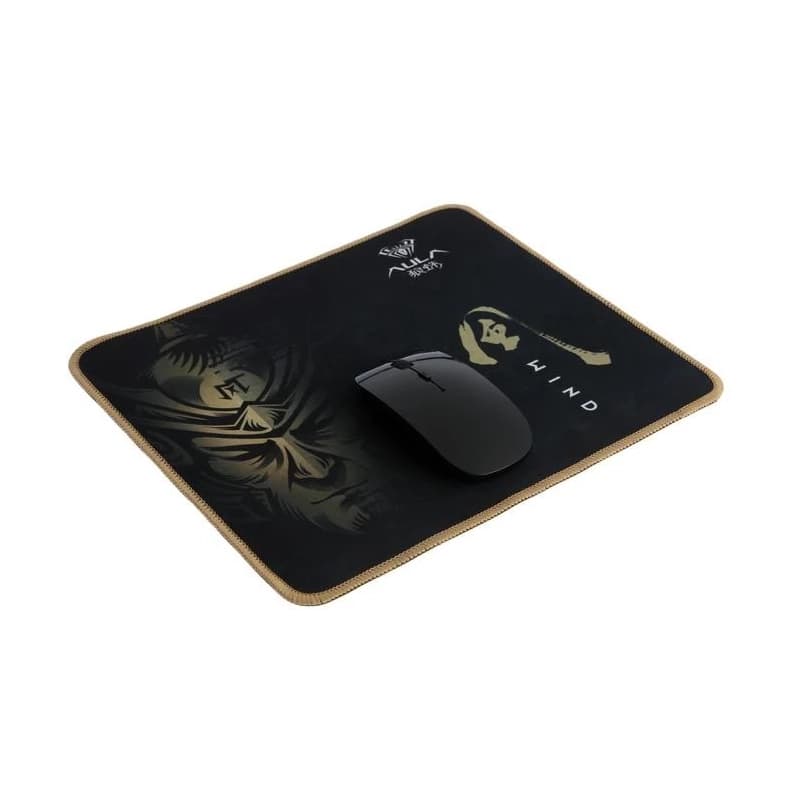 پد موس گیمینگ AULA MP-W 30CM مشکی طلایی — تصویر ۲