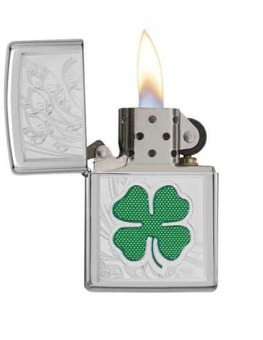 فندک زیپو طرح شبدر Zippo 24699 — تصویر ۲