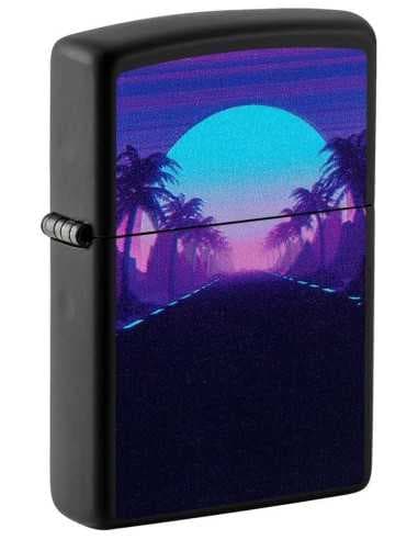 فندک زیپو Zippo 49809 (SUNSET BLACK LIGHT DES)