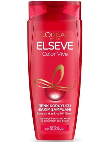 شامپو مخصوص موهای رنگ شده السیو لورآل Loreal Elseve Color vive Renk Koruyucu Bakim Sampuani