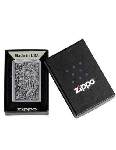 فندک زیپو جمجمه و فرشته Zippo 49442 (SKULL AND ANGEL) — تصویر ۲