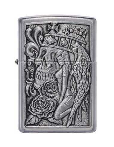 فندک زیپو جمجمه و فرشته Zippo 49442 (SKULL AND ANGEL)