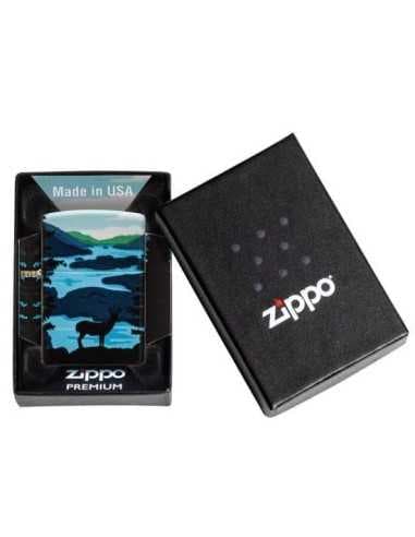 فندک زیپو Zippo 49483 (DEER LANDSCAPE DESIG) — تصویر ۲