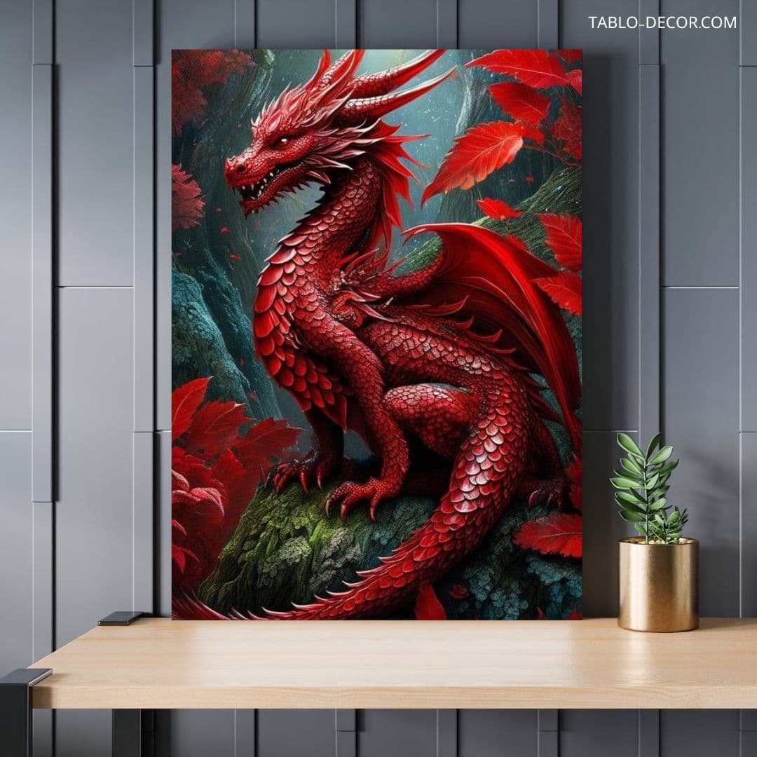 تابلو اژدهای قرمز Red Dragon