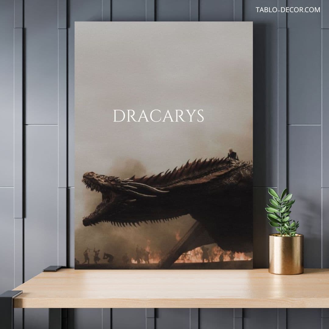 تابلو دکوراتیو اژدها Decorative dragon