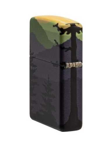 فندک زیپو طرح خرس و جنگل Zippo 49482 (BEAR LANDSCAPE) — تصویر ۳