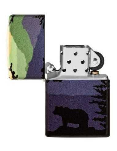 فندک زیپو طرح خرس و جنگل Zippo 49482 (BEAR LANDSCAPE) — تصویر ۶