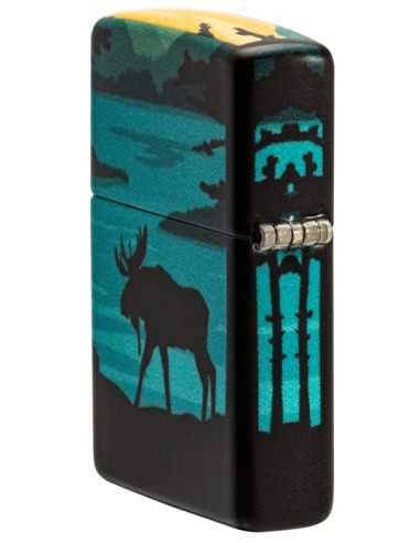 فندک زیپو طرح گوزن Zippo 49481 (MOOSE LANDSCAPE) — تصویر ۵
