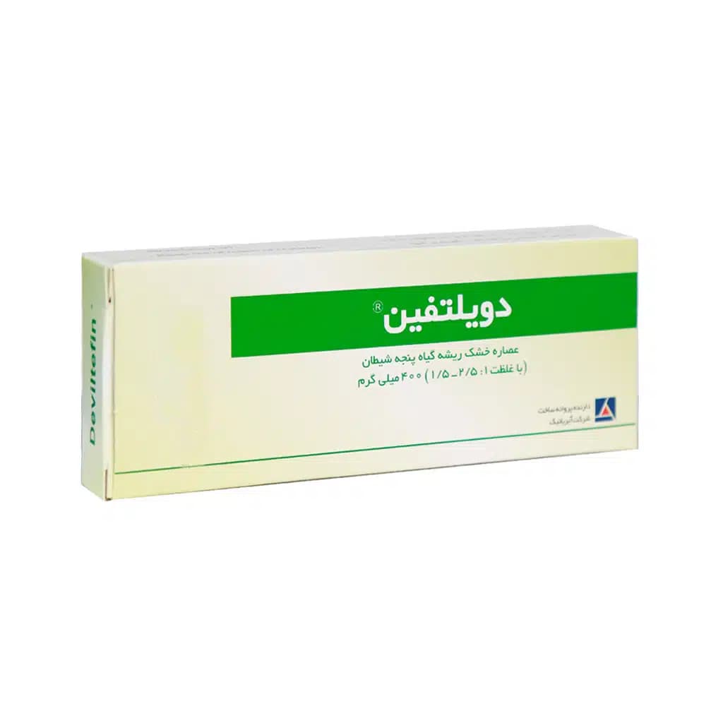 قرص دویلتیفن 400 میلی گرم آیریانیک پنجه شیطان | 20 عددی