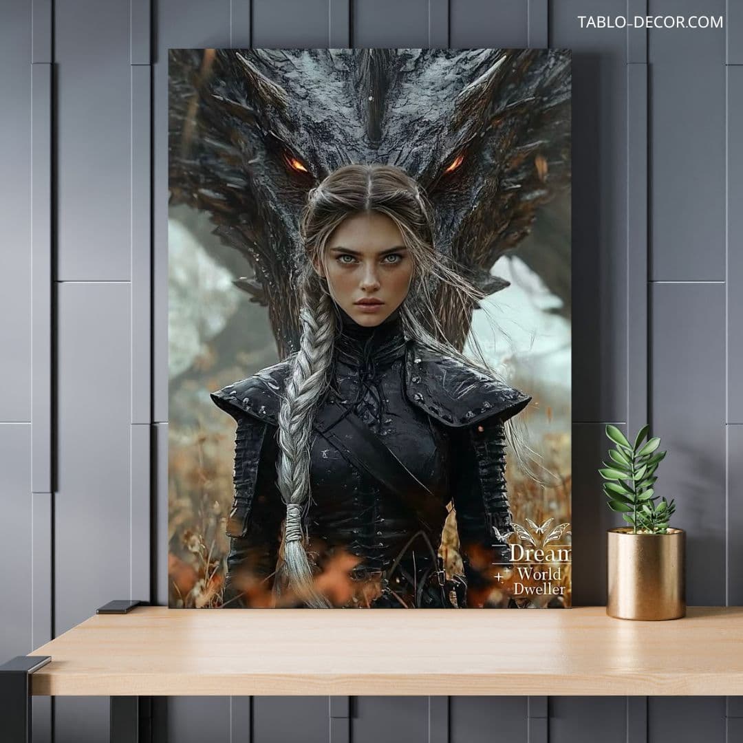 تابلو اژدهای وحشی Wild dragon