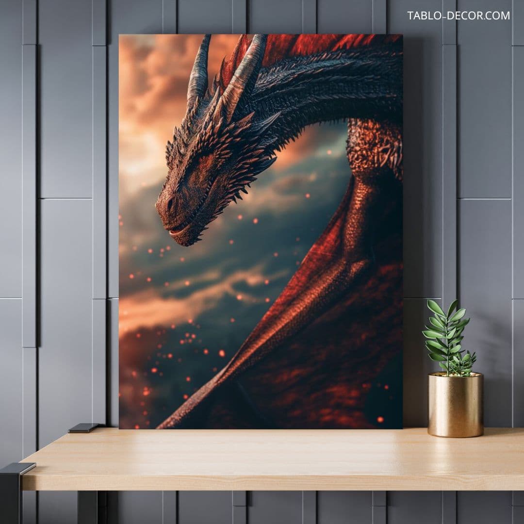 تابلو اژدهای خشمگین Angry Dragon