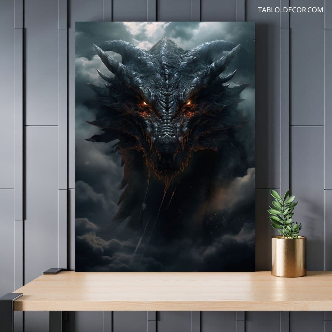 تابلو دکوراتیو اژدها the dragon