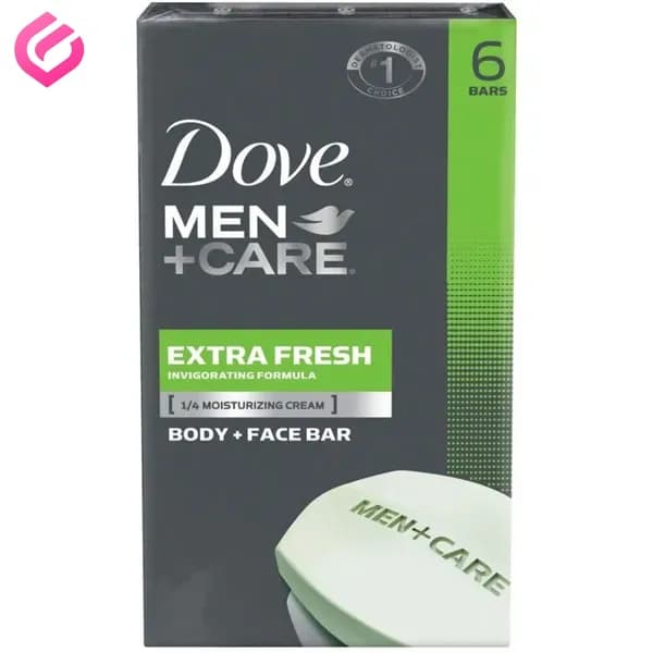 صابون داو مدل Men+Care Body & Face Extra Fresh بسته 6 عددی