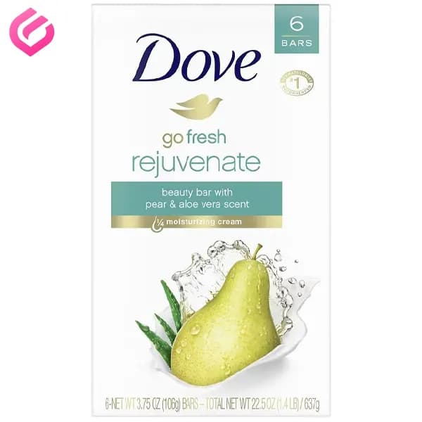 صابون داو مدل Go Fresh Rejuvenate بسته 6 عددی