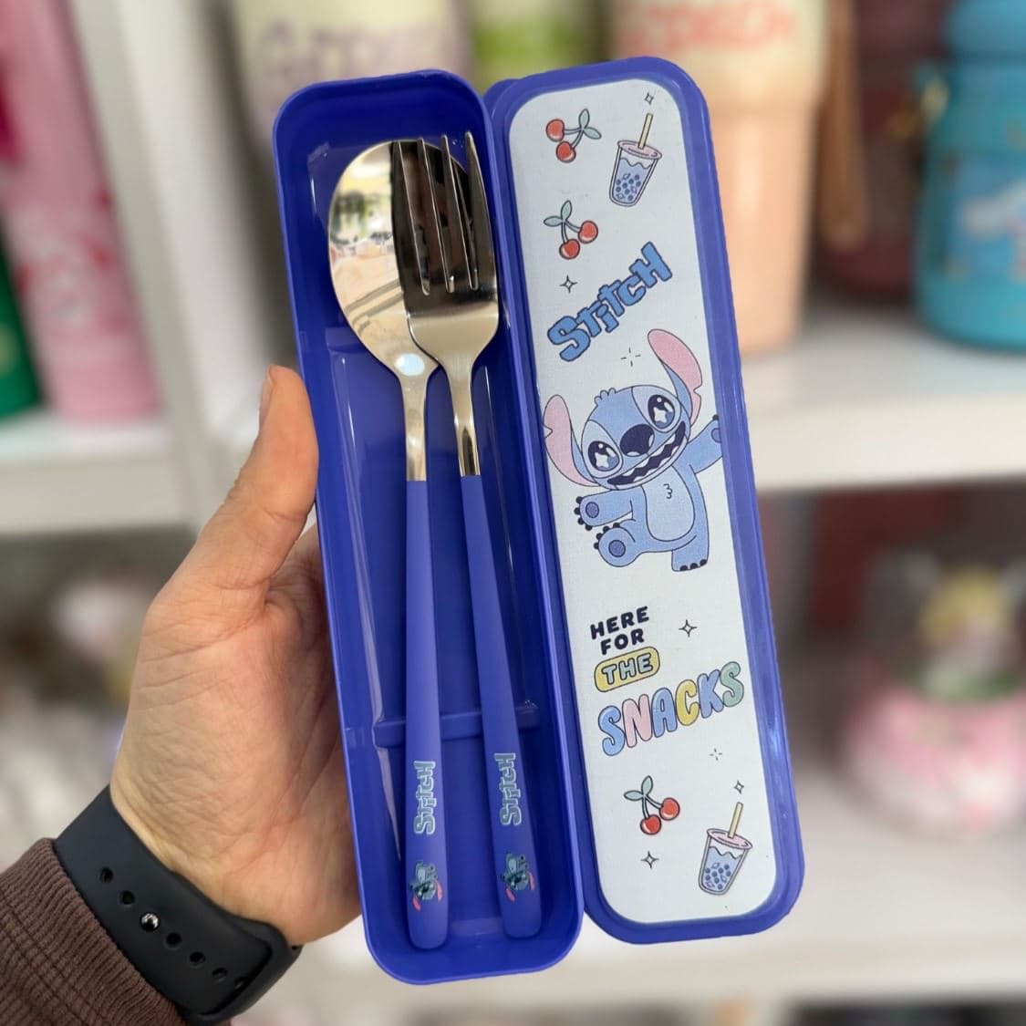 قاشق و چنگال استیل چاپی استیچ