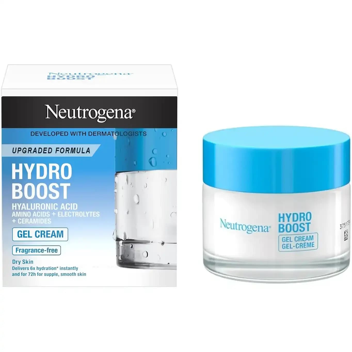 کرم ژل آبرسان هیدرو بوست نوتروژینا مخصوص پوست خشک 50 گرمی Neutrogena Hydro Boost Hyaluronic Acid Hydrating Face Moisturizer Gel-Cream