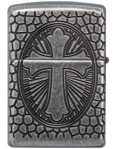 فندک زیپو نقره آرمورکیس سنت کریستوفر Zippo 49160 (ST CHRISTOPHER MEDAL) — تصویر ۵