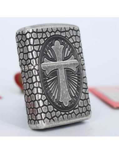 فندک زیپو نقره آرمورکیس سنت کریستوفر Zippo 49160 (ST CHRISTOPHER MEDAL) — تصویر ۲