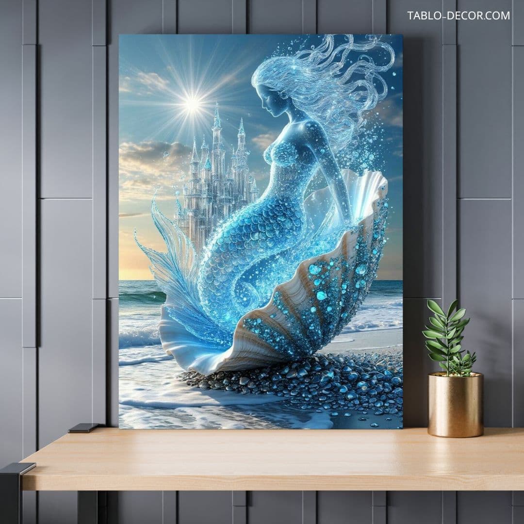 تابلو پری دریایی با کیفیت بالا High quality mermaid