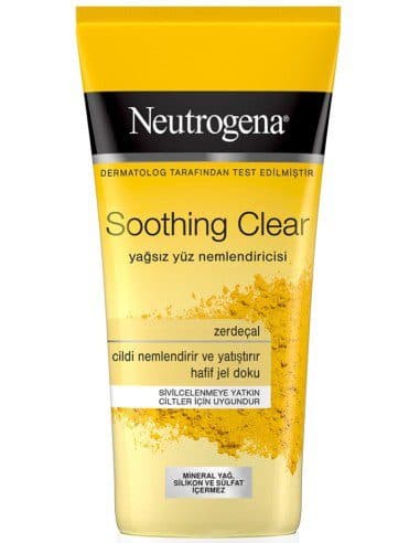 کرم آبرسان زردچوبه نوتروژینا Neutrogena Soothing Clear Yagsiz Nemlendiricisi Kremi