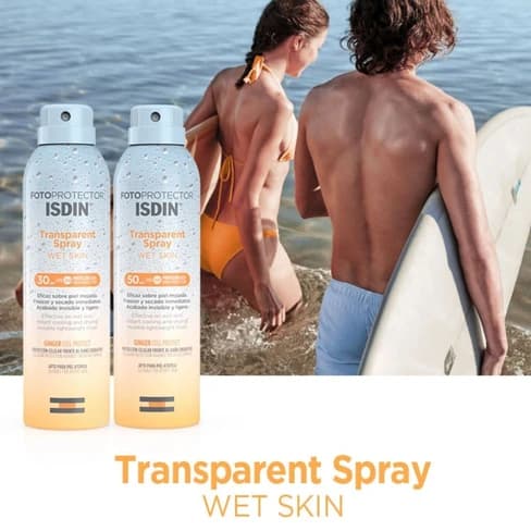 اسپری ضد آفتاب بدون رنگ ایزدین SPF30 حجم 250 میلی‌لیتر — تصویر ۵
