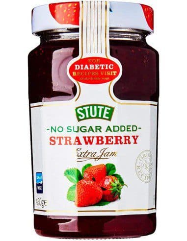 مربا توت فرنگی بدون قند استوت Stute No Sugar Added Strawberry Extra Jam