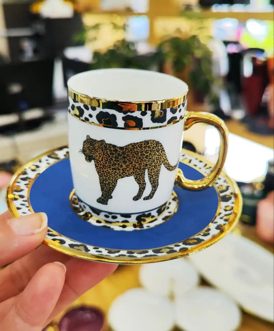 ست قهوه خوری ۱۲ پارچه طرح پلنگی آجار ترکیه کد ACAR-HXF-05088 — تصویر ۶