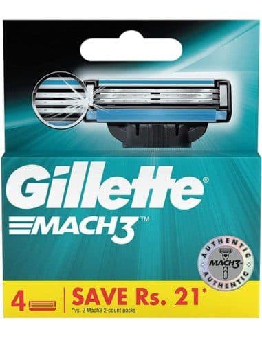 تیغ اصلاح یدک مچ تری ژیلت Gillette Mach 3 Shaving Blade Refills
