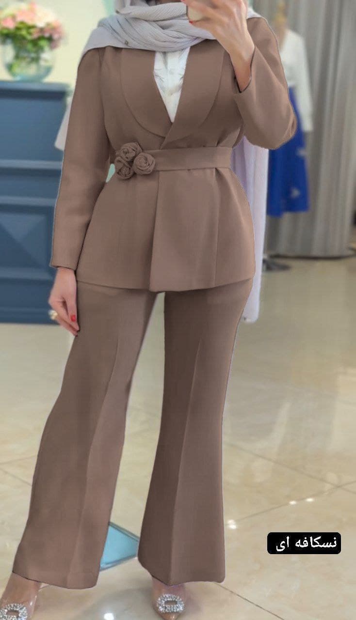 کت شلوار مجلسی زنانه جنس مازاراتی