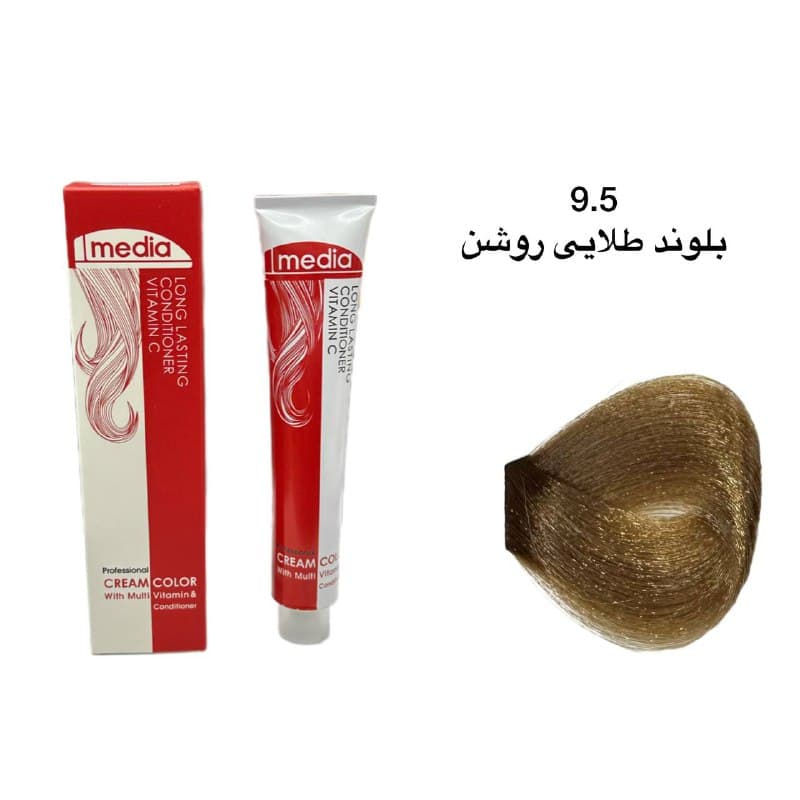 رنگ مو مدیا 9.5