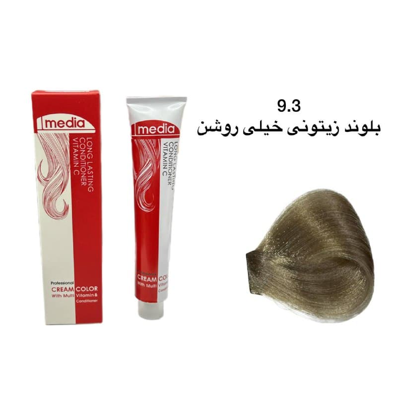 رنگ مو مدیا 9.3