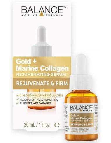 سرم جوانساز پوست طلا و کلاژن دریایی بالانس Balance Active Formula Gold Collagen Rejuvenating Serum