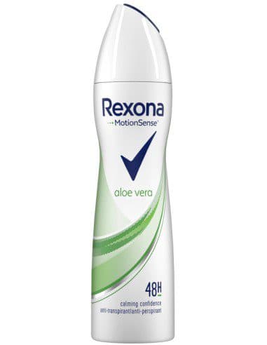 اسپری بدن ضد تعریق زنانه آلوئه ورا رکسونا Rexona Women Aloe Vera Body Spray