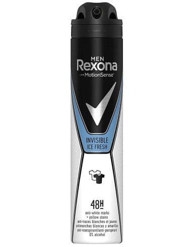 اسپری بدن ضد تعریق مردانه اینویزیبل آیس فرش رکسونا Rexona Men Invisible Ice Fresh Body Spray
