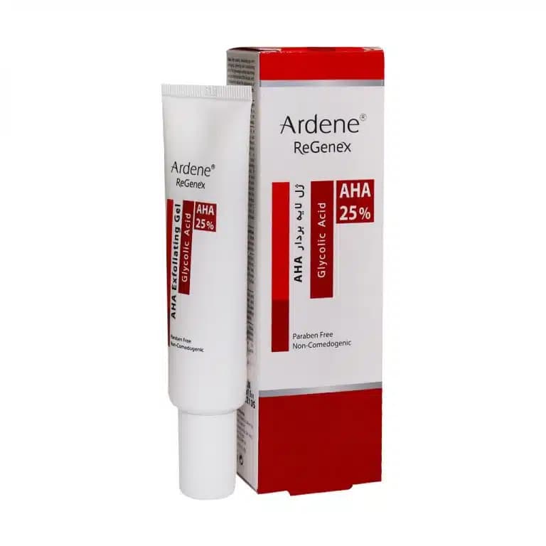 ژل لایه بردار صورت حاوی 25% آلفاهیدروکسی اسید آردن ریجنکس Ardene Regenex