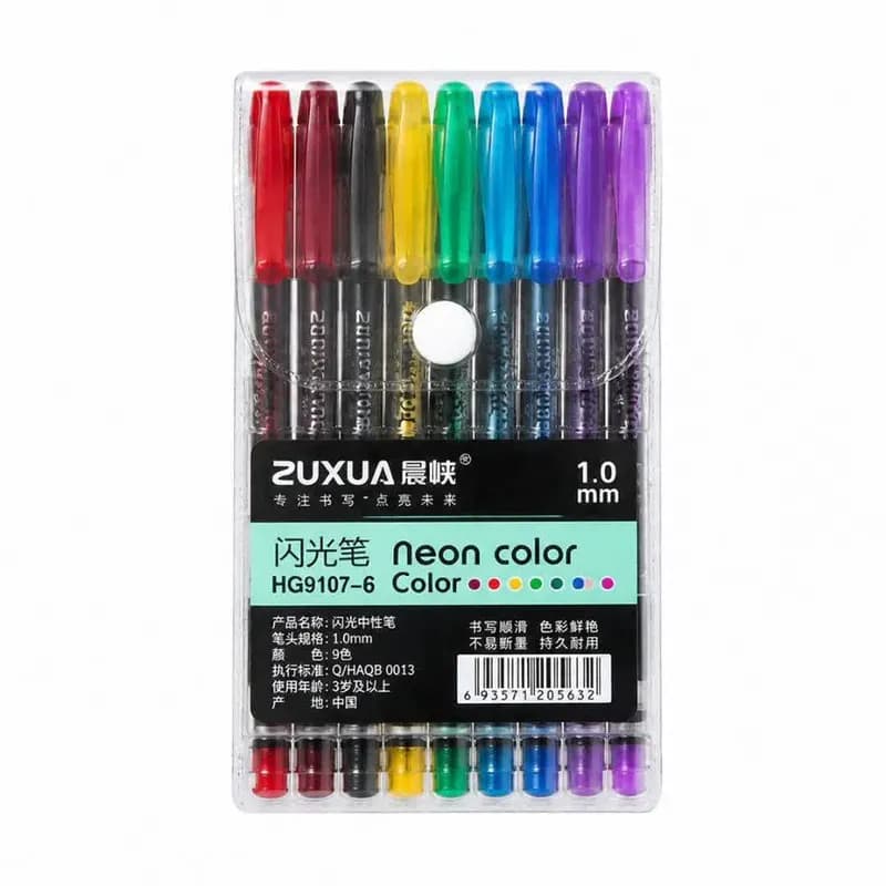 خودکار 1 میلی متری مدل neon کد 129 بسته 6 عددی — تصویر ۳