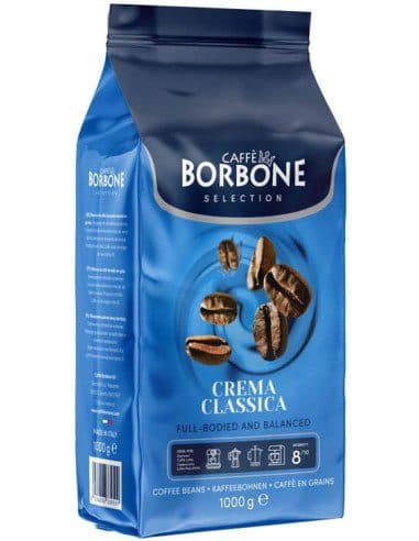 دانه قهوه بوربن کرما کلاسیکا 1کیلویی Borbone Crema Classica Coffee Beans