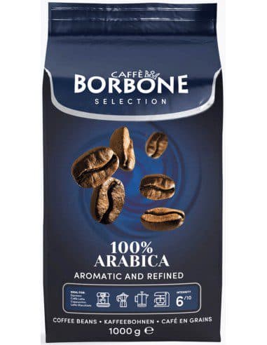 دانه قهوه بوربن 100٪ عربیکا 1کیلویی Borbone ٪100 Arabica Coffee Beans
