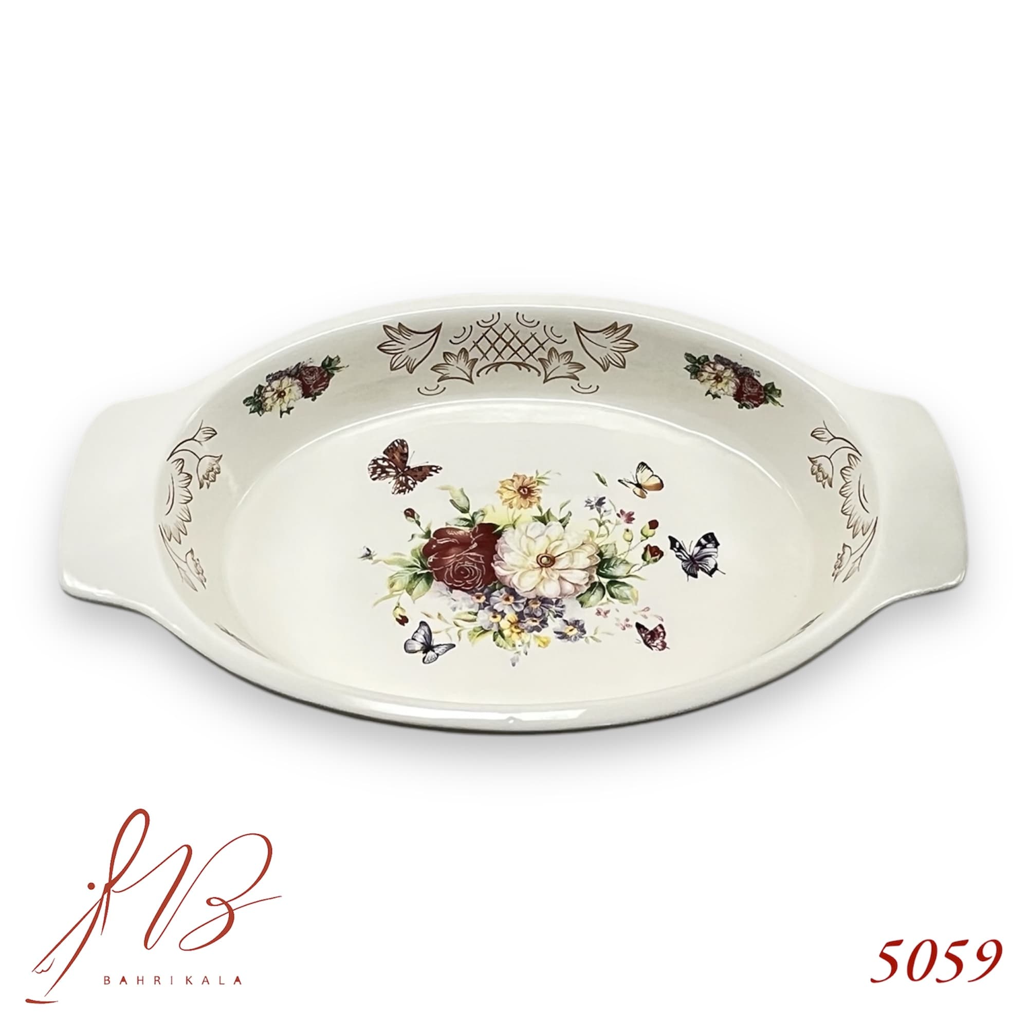 تابه بیضی گلسرخی کد5059