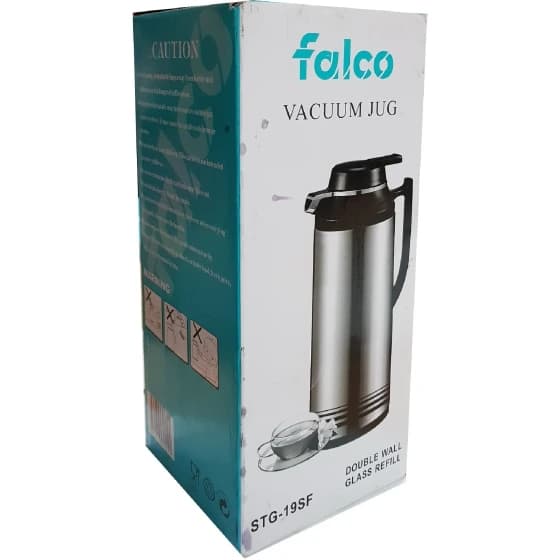 فلاسک شیشه بدنه استیل 1.9 لیتری فالکو stg19sf — تصویر ۳