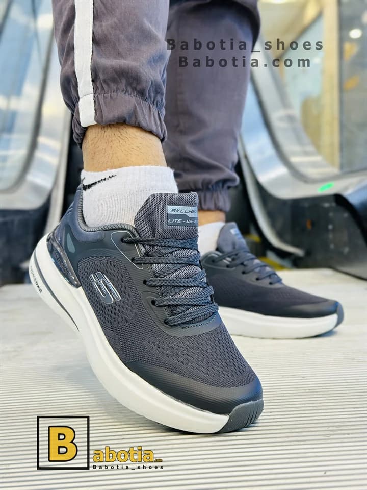 کتونی اسکیچرز GORUN طوسی