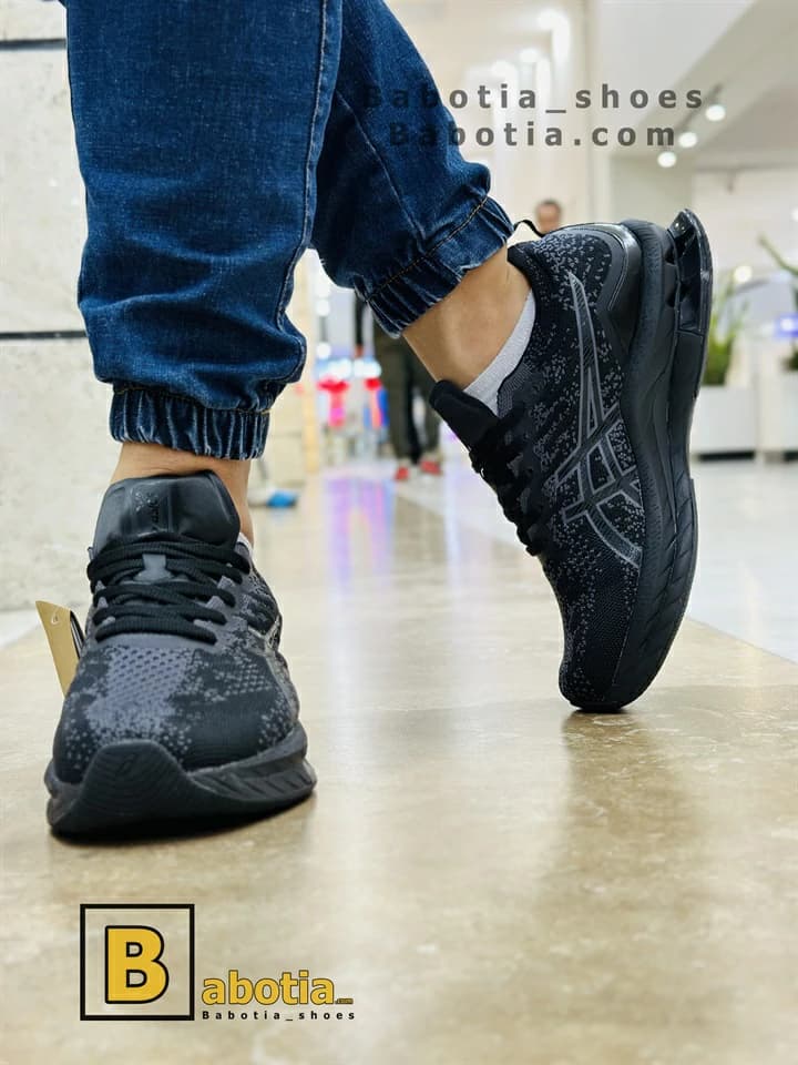 کتونی اسیکس کینسی پلاست ژله‌ای مشکی — تصویر ۳