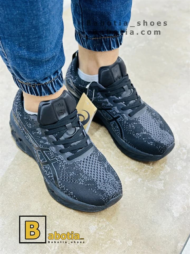 کتونی اسیکس کینسی پلاست ژله‌ای مشکی — تصویر ۵