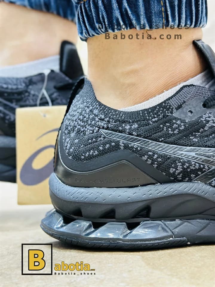 کتونی اسیکس کینسی پلاست ژله‌ای مشکی — تصویر ۶