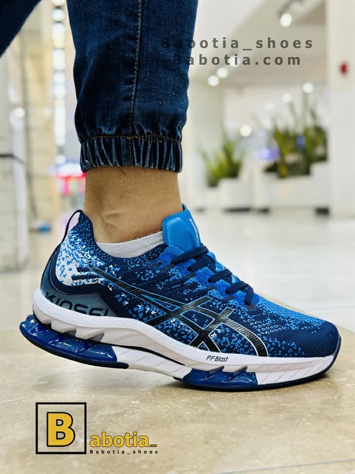 کتونی اسیکس کینسی پلاست ژله‌ای آبی — تصویر ۲