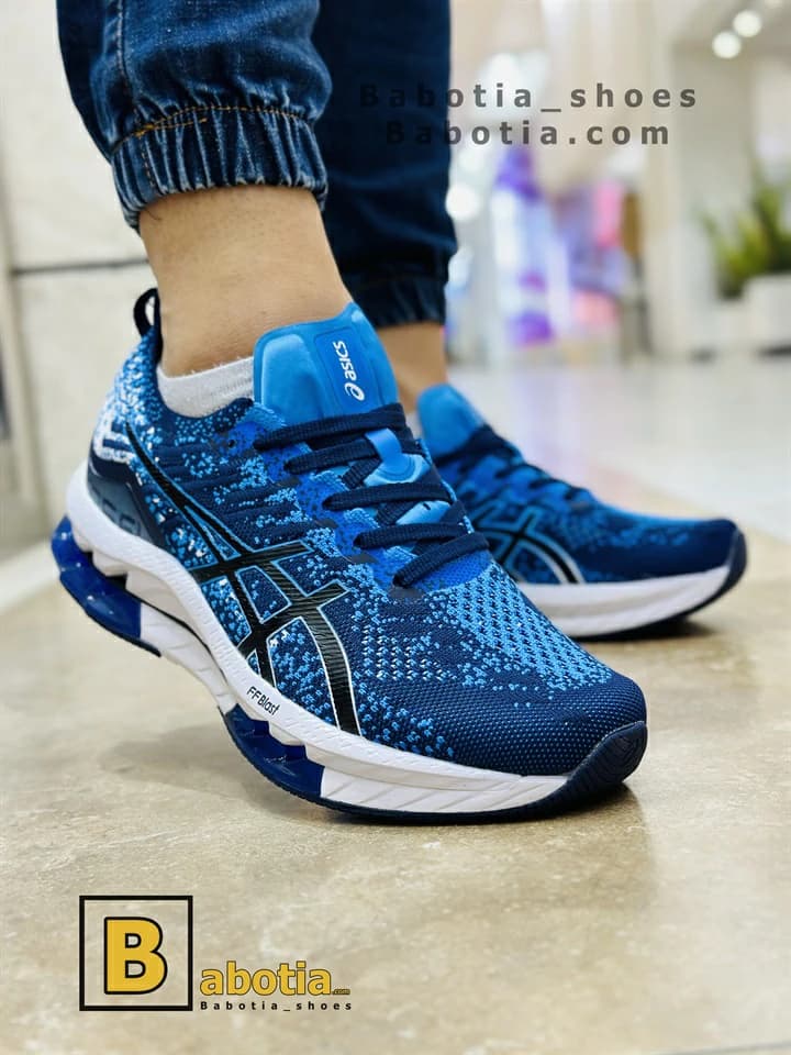 کتونی اسیکس کینسی پلاست ژله‌ای آبی