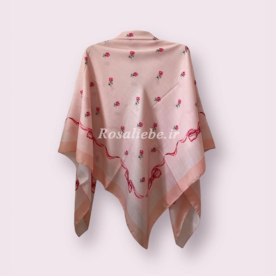روسری نخی بچه گانه (قواره 90) رزا گلبهی