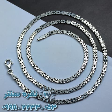 زنجیر نقره مردانه