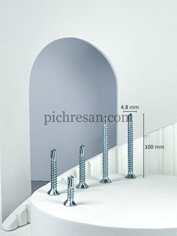پیچ سرمته سرتخت 10سانت تایوانی 4*10 بسته 150 عددی